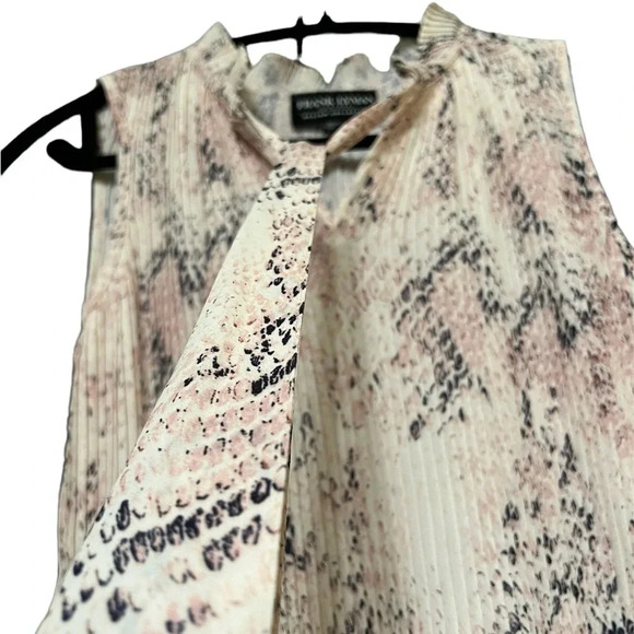 Frank Lyman dress top with built in tie, size small S - Picture 3 of 8